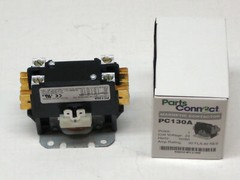 PC130A Single One 1 Pole 30 Amps 24 Volts A/C Contactor