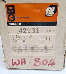 Merlin Gerin Compact C 160H Circuit Breaker 660V 35kA 380/415V 50kA 250V 160A