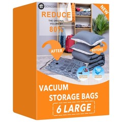 Vacuum Storage Bags, Space Saver Seal Bags For Clothing, Travel Luggage,Blank…