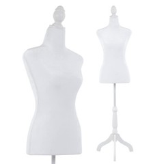 Adjustable Female Mannequin Torso Dress Form Clothing Display W/Tripod Stand