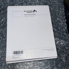 Blue Summit Supplies Pressboard Classification Folders 10 Pack 2 Dividers Letter