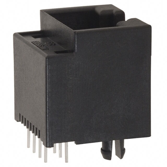 Set of 5 Pieces CONNECTOR 95003-2881 MODULAR JACK 8-8 VERTICAL, VERT PCB 8/8 RJ4