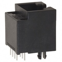 Set of 5 Pieces CONNECTOR 95003-2881 MODULAR JACK 8-8 VERTICAL, VERT PCB 8/8 RJ4