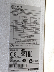 SCHNEIDER ELECTRIC ALTIVAR 71, ATV71HU40Y VARIABLE SPEED DRIVE, 3HP, *NEW*