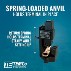 TEMCo Hammer Lug Crimper Tool – Crimps 8 AWG to 4/0 Battery Welding Cables