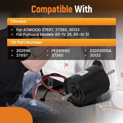 Hydro Flame Furnace Heater Blower Motor For Atwood 37697 37360 30133 12 Volts DC