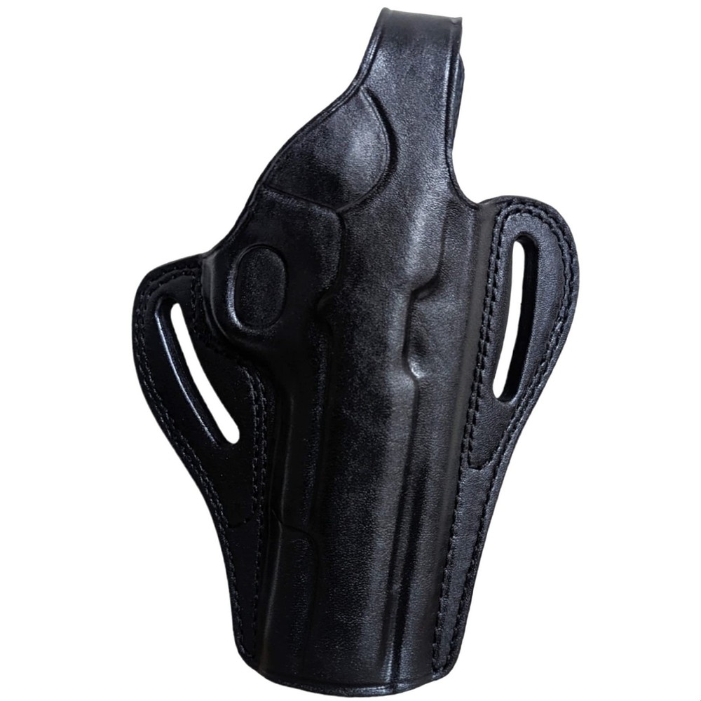 OWB Thumb Break Fits Colt 1911_Concealed Carry Leather Belt Gun Holster Black