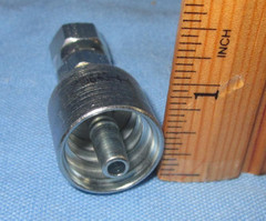a Lot of 10 Parker P10643-4-4 ~ Crimp Style Hydraulic Hose Fitting, 10643-4-4