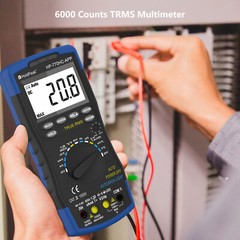 Digital Multimeter AC/DC Current Voltage Autorange TRMS Amp Ohm Meter 6000Counts