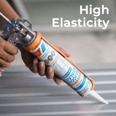 Adhesive Guru Clear Silicone Sealant Waterproof (12 x 9.5 fl.oz.), All Purpos…