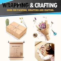 PerkHomy 36″ x 2,400″ (200′) Brown Kraft Paper Roll for Craft Bulletin Board …