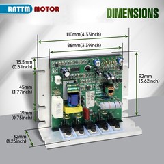 〖US〗750W 550W DC Brushed Motor Control Board for Mini Lathe CJ0618 CJ18A WM210V
