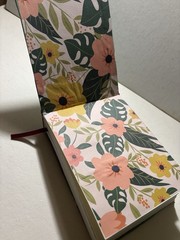 Handmade Flower Fabric – Arches Sketchbook Blank Book – 6.5 in. x 5 in.