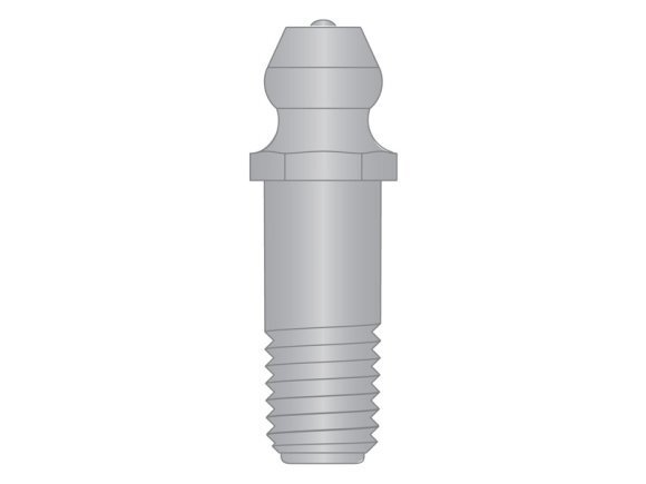Grease Fitting Zerk 1/4-28 SAE-LT Ex Long Stainless Steel PV (7 Pieces)