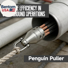 69705 Penguin Puller Jr. Wire Pulling Kit – Complete Set with Shackle & Wrench,