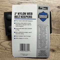 Uncle Mike’s 8865-2 2-1/4″ Nylon Web Belt Keepers, 4-pack