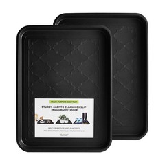Boot Tray 2 Packs All Seasons Multi-Purpose, Waterproof Boot Trays for Entryw…