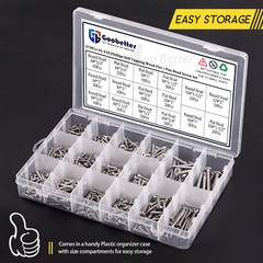 #6 #8 #10 #12 Phillips Self Tapping Screw Set Flat/Pan Head Stainless Screws kit