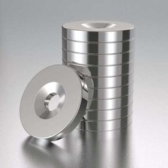 Countersunk Ring Round Disc Strong Neodymium Magnets Rare Earth with Hole 5mm