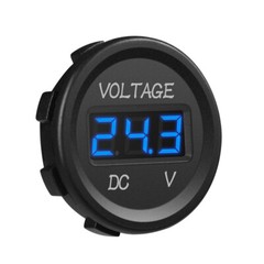 Car ATV Auto Dual USB Charger LED Digital Voltage Amp Gauge Ammeter Voltmeter