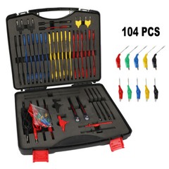 104PCS Automotive Multimeter Test Lead Kit Electrical Test Leads Auto Diagnostic