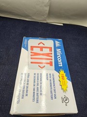 Mircom EL-7007RX-180 Thermo Plastic Exit Sign 180min Backup Red IP Class IP20