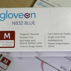 Nitril Exam Gloves – FREE SHIPPING 10 Pack of 100, Large/ Med Powder Free Blue