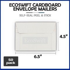 6.5″ x 4.5″ self seal rigid photo shipping flats cardboard envelope mailer