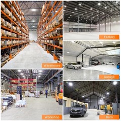 120V US Plug 150W LED High Bay Light Fixture Warehouse Garage 4500K/5000K/5700K