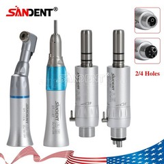 SANDENT Dental Slow Low Speed Handpiece Kit Push/Latch E-type 2/4Holes NSK Style