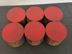 1045 Hot Rolled Steel Round Bar Rod 3.25″ Diameter x 2.50″ Length (6 PC LOT)