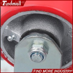 Findmall 4 Pack 4″ × 2″ Heavy Duty Rigid & Brake Swivel Caster Wheels 2800Lbs
