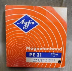 AGFA Magnetonband PE 31 Langspiel-Band 270m 900ft Long Play Reel to Reel