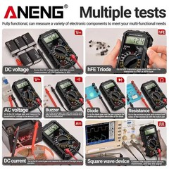 Portable Digital Multimeter AC DC Voltmeter Ammeter Ohmmeter Volt Tester Meter