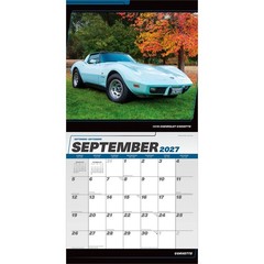 Corvette OFFICIAL | 2027 12×24″ (Hanging) Square Wall Calendar | Plastic-Free