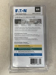 Lot of 4 Eaton BR 15 Amp All in One AF/GF Plug-On-Neutral Breaker (BRN115A1CS)