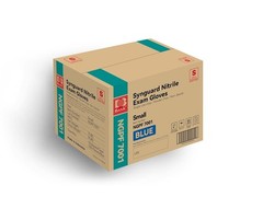 Basic Medical Blue Nitrile Exam Gloves – Latex-Free & Powder-Free – Case of 1…
