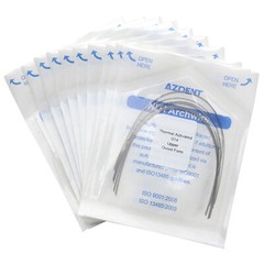 AZDENT Dental Orthodontic Heat Thermal Activated Niti Round Arch Wires All Size