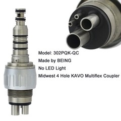 YBB COXO Dental Quick Coupler 2 4 Hole 6 Pin LED for KAV MULTIflex NSK Sirona