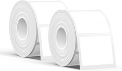 T50M Series Label Maker Tape, 2 Rolls 1.57” × 1.18” 40mm × 30mm 250 Labels/…