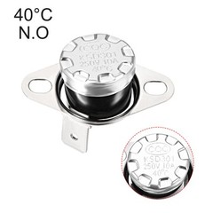 2pack KSD301 Thermostat 40°C/104°F 10A Normally Open N.O Temperature Switch