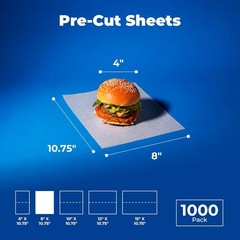 Interfolded Deli Pop Up Sheets 1000 Pack 8×10.75″ Waterproof