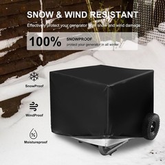 Waterproof Outdoor Power Equipment Generator Cover Heavy Duty- Oxford Fabric