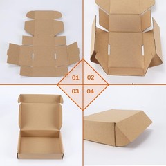 Sturdy 50 Pack Small Shipping Boxes, Easy Assemble