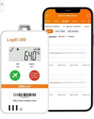 Elitech 4G Reusable Real-time Temperature Data Logger -22~158°F, Loget260-T Ne
