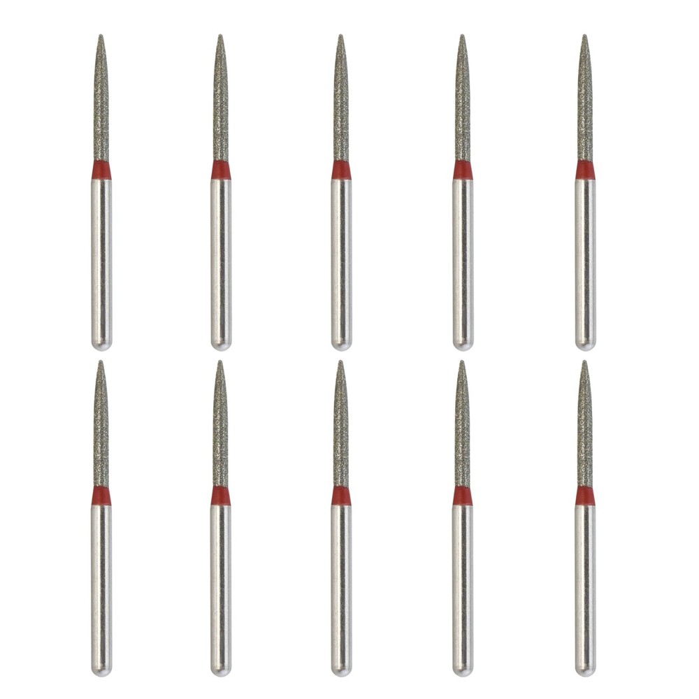 Dental Diamond Burs FG Flame Bur 863/012F Fine Grit For High Speed Handpiece