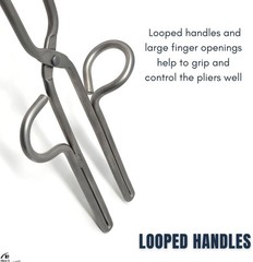 10″ Crucible Tongs For Melting Casting Gold Silver Copper, STAINLESS-STEEL CE