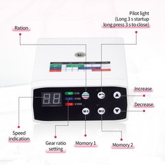 NSK Style Dental Brushless LED Micro Motor /1:5 Increasing LED Contra Angle US
