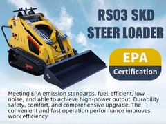 Mini Skid Steer Loader15 hp Hydraulic System Electric Start B&S ENGINE heat sink