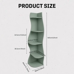 Lockers S-shaped storage corner bookshelf